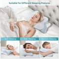 thumbnail image 4 of DONAMA Cervical Pillow for Neck and Shoulder,Contour Memory Foam Pillow,Ergonomic Neck Support Pillow for Side Back Stomach Sleepers with Pillowcase-King Size, 4 of 15