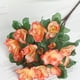 thumbnail image 1 of Artificial Azalea Flower Bouquet with Green Leaves for Wedding and Home Decor, 1 of 3