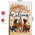 thumbnail image 3 of Fall Dogs Garden Flag 12x18 Inch Double Sided for Outside Welcome Maple Leaves Small Burlap Seasonal Autumn Yard Decoration, 3 of 6