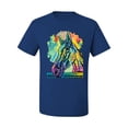 thumbnail image 2 of Colorful Horse Head Animal Lover Men's Graphic T-Shirt, Royal, 4XL, 2 of 3