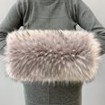 thumbnail image 2 of Guantes de pelo de mapache gruesos para invierno, calentadores de manos de piel sintética de felpa, fundas de almohada cálidas para calentar las manos, fundas para jaulas de manos, fundas cálidas, 2 of 5