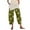 A-Green35, variant on Womens Dandelion Print Ankle Pants Elastic Waist Split Hem Lounge Pants Relaxed Fit Vacation Beach Casual Bottoms