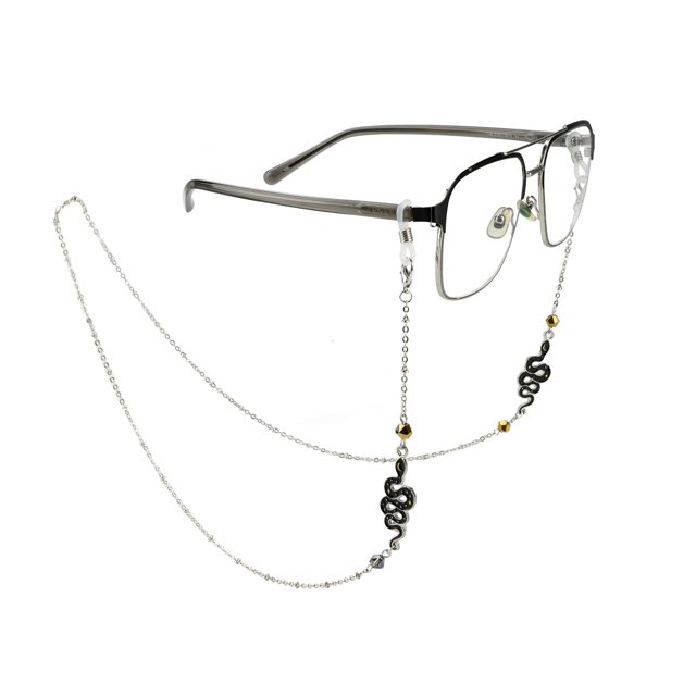 Cadena para anteojos con diseño de serpiente para mujeres