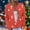 #125-Red, variant on Womens Christmas Print Cardigan Long Sleeve Button Front Casual Sweatshirt