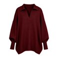 thumbnail image 5 of Gsakboxl Cardigan Sweaters for Women Solid Color Oversized Loose Poncho Style Knit Sweater, Soft Flowy Casual Pullover Top For Autumn Winter Daily Sun Protection, 5 of 5