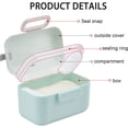 thumbnail image 3 of Dispensador de leche en polvo con caja de color rosa,Dispensadores de leche en polvo,Caja de leche en polvo para bebés,Dispensador de fórmula para bebés,Contenedor portátil de caja de leche en polvo p, 3 of 5