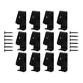 thumbnail image 2 of 12pcs Flower Pot Clips/Flower Pot Clips/Durable/Planter Hanger Hooks/Metal Plant Black, 2 of 8