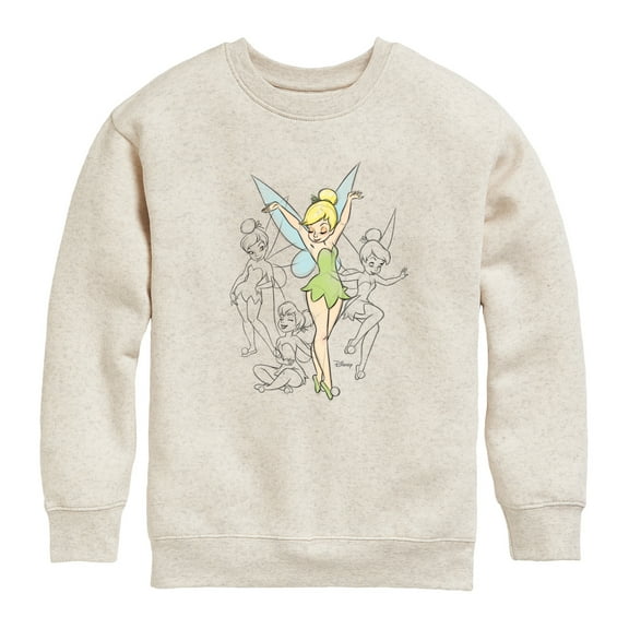 Tinker Bell - Tinker Bell Sketches - Toddler And Youth Crewneck Fleece Sweatshirt