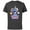 Charcoal, variant on Lilo & Stitch with Scrump Big Shiny Birthday Crew - Short Sleeve Cotton T-Shirt for Adults - Customized-Black