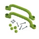 thumbnail image 4 of 2 piezas de accesorios para áreas de juegos, barras de agarre para casita de juegos, con tornillos, juego de escalada verde claro, 4 of 9