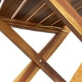 thumbnail image 6 of Outsunny 3 Pieces Acacia Wood Bistro Set with Foldable Bistro Table and Chairs, Natural Wood, 6 of 9