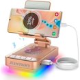 thumbnail image 1 of wonima11 Gifts for Men Women Phone Stand Bluetooth Speaker with Light and Power Bank, 360 Rotating Phone Holder Cool Tech Gifts for Dad Mom Husband Unique Birthday Gift Ideas - Rose Gold, 1 of 1