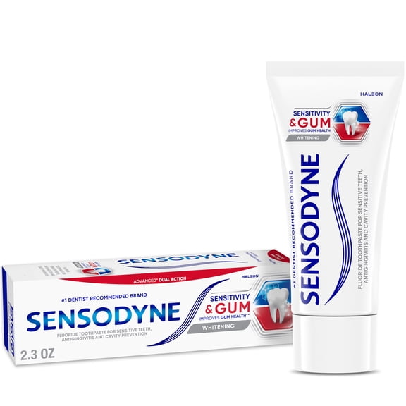 Sensodyne Sensitivity & Gum Teeth Whitening Sensitive Toothpaste - 2.3 Ounces