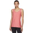 thumbnail image 1 of Reebok Womens Space Dye Print Racerback Tank Top, Red, Medium, 1 of 1