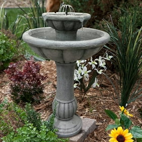 Riley Outdoor Tiered Solar Fountain Riley Outdoor Tiered Solar Fountain