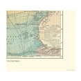 thumbnail image 2 of Historic Nautical Map - North Atlantic Ocean in Winter - Perthes 1914 - Vintage Wall Art, 2 of 4