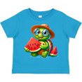 thumbnail image 3 of Inktastic Summer Turtle with Watermelon Boys or Girls Toddler T-Shirt, 3 of 5