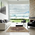 thumbnail image 6 of Ahgly Company Indoor Round Traditional Red Brown Persian Area Rugs, 4' Round, 6 of 6