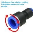 thumbnail image 5 of Uxcell 1/2 x 1/4 Inches Push to Connect Fittings, 5Pcs Plastic Air Line Fitting Quick Release Pneumatic Connectors, 5 of 6