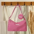 thumbnail image 2 of Bolso bandolera para mujer, portátil, elegante y ligero, tipo hobo. Rosa, 2 of 9