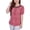 Mauve Ice Moon, variant on Womens Petites Crewneck Printed Blouse