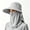 A1_Grey, variant on Fishing Hat Unisex Face Coverage Bucket Sun Hat Lightweight Removable Sun Protection Cap with Neck Flap Face Cover Wide Brim Cycling Hiking Garden Summer Boonie Sun Outdoor Hat Beige One Size