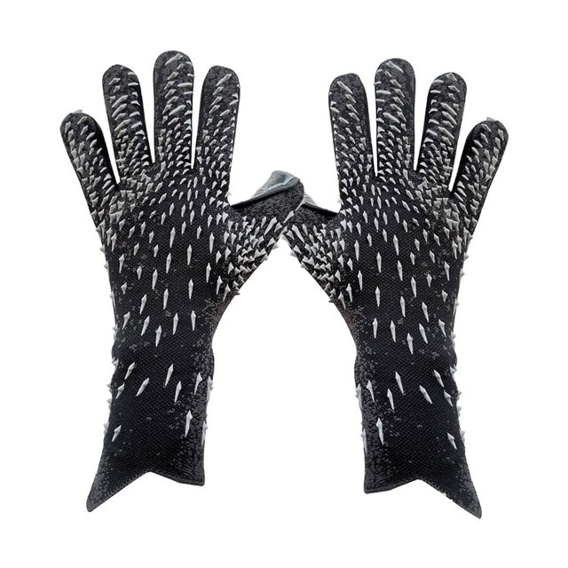 Black 6 Guantes de agarre fuerte con dedo para protección guantes protectores antideslizantes para Adu