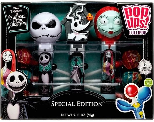 Disney Tim Burton's The Nightmare Before Christmas Special Edition Pop Ups Lollipop Gift Set, 2.11 oz