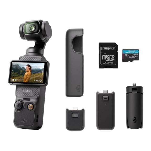 Open Box DJI Osmo Pocket 3 Capture More Combo with 4K/120fps Video and 3-Axis Stabilization Vlogging Camera
