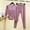 Purple, variant on Brondbend Womens Pajamas Sets Winter 2 Piece Fleece Sleepwear Outfits Crewneck Long Sleeve Solid Color top with Elastic Waist Long Pants,Loose Fit Comfortable Warm Set for Home Wear,Black