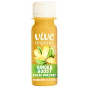 Vive Organic Ginger Boost Wellness Shot, Fresh Pressed Ginger Shot, 2 fl oz Bottle