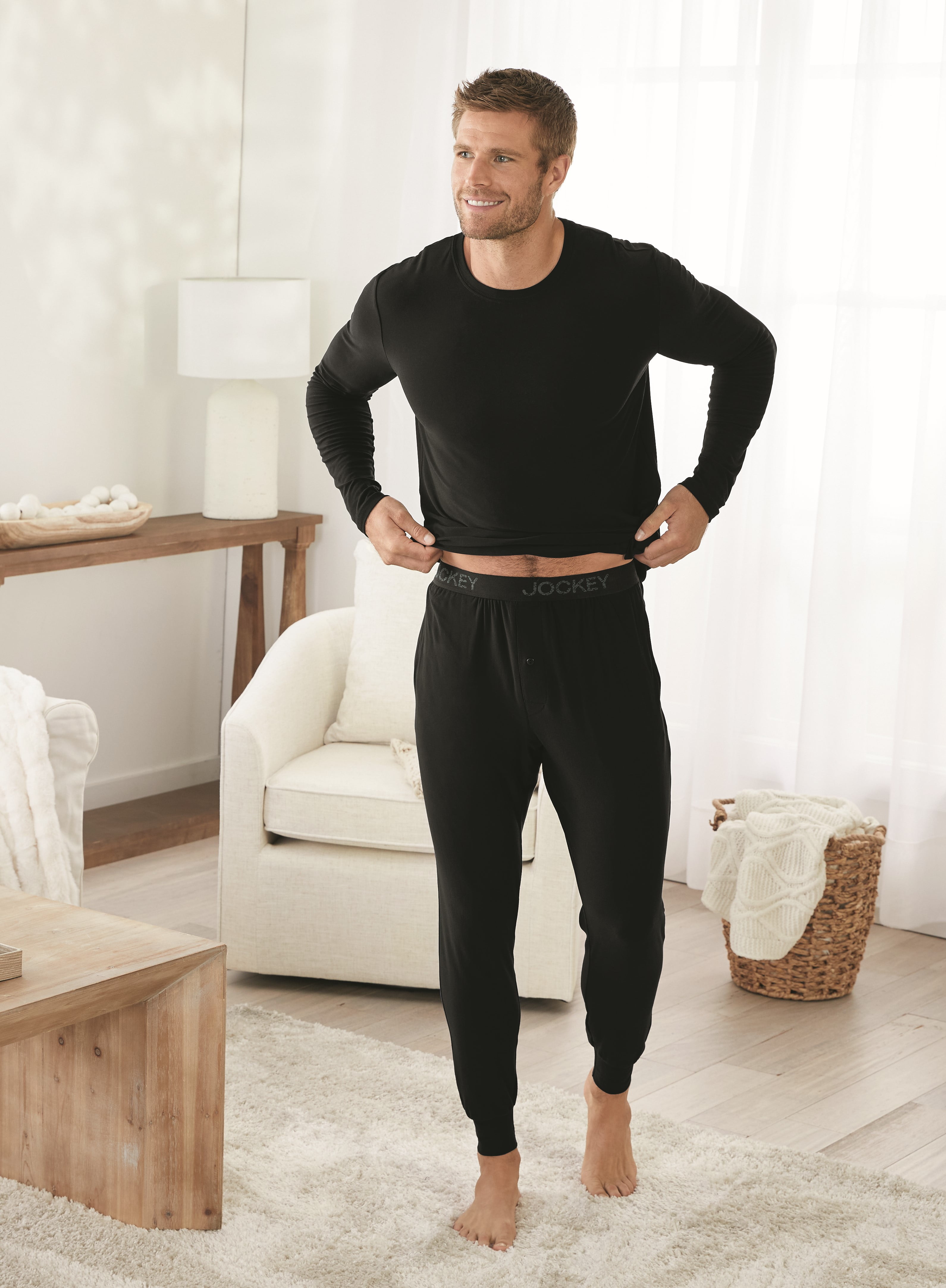 Jockey® Essentials Men's Soft Stretch Sleep Pant, Comfort Sleepwear, Pajama  Bottoms, Soft Loungewear, Sizes Small, Medium, Large, Extra Large, 2XL,  22087 