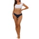 thumbnail image 2 of FAB CURVES Ropa interior menstrual para mujeres, pantalones hipster de tiro medio, disponibles en talla grande L, color azul marino, 2 of 4