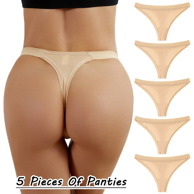 EHQJNJ Cotton Panties for Women No Show Panties Underpants Patchwork Color  Underwear Panties Bikini Solid Womens Briefs Knickers Christmas Gift 5