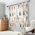 thumbnail image 2 of Yayeee Window Curtains Set of 2 for Living Room Light Filtering 63"x42", Christmas Gift Pattern, 2 of 7