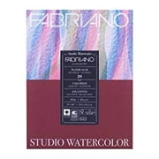 Fabriano Studio Watercolor Pad, Cold-Press, 9in x 12in, 90 lb., 20 Sheets