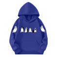 thumbnail image 5 of WAVSUF Kids Boys Hoodie, Loose Fit Long Sleeve with Pockets Fall Halloween Casual Sweatshirts Blue 5, 5 of 5