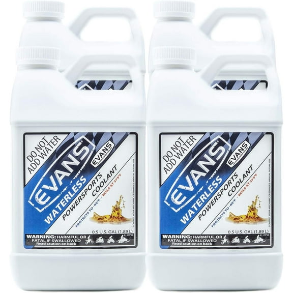 Evans Coolant EC72064 Powersport Waterless Engine Coolant, 64 fl. oz., 4 Pack