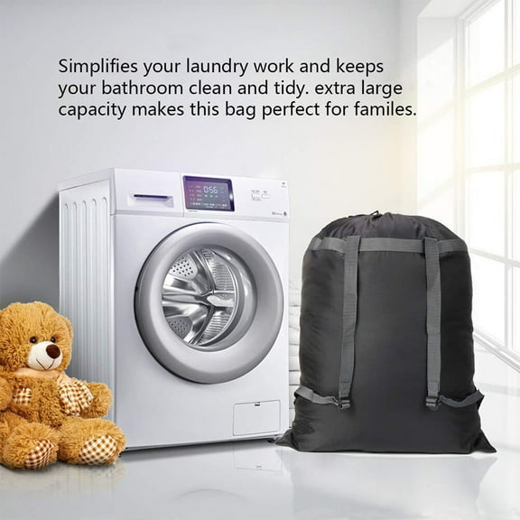 GOOHOCHY  Camp Cruise Waterproof Heavy Duty Backpack Black Laundry Bag Top Storage Travel