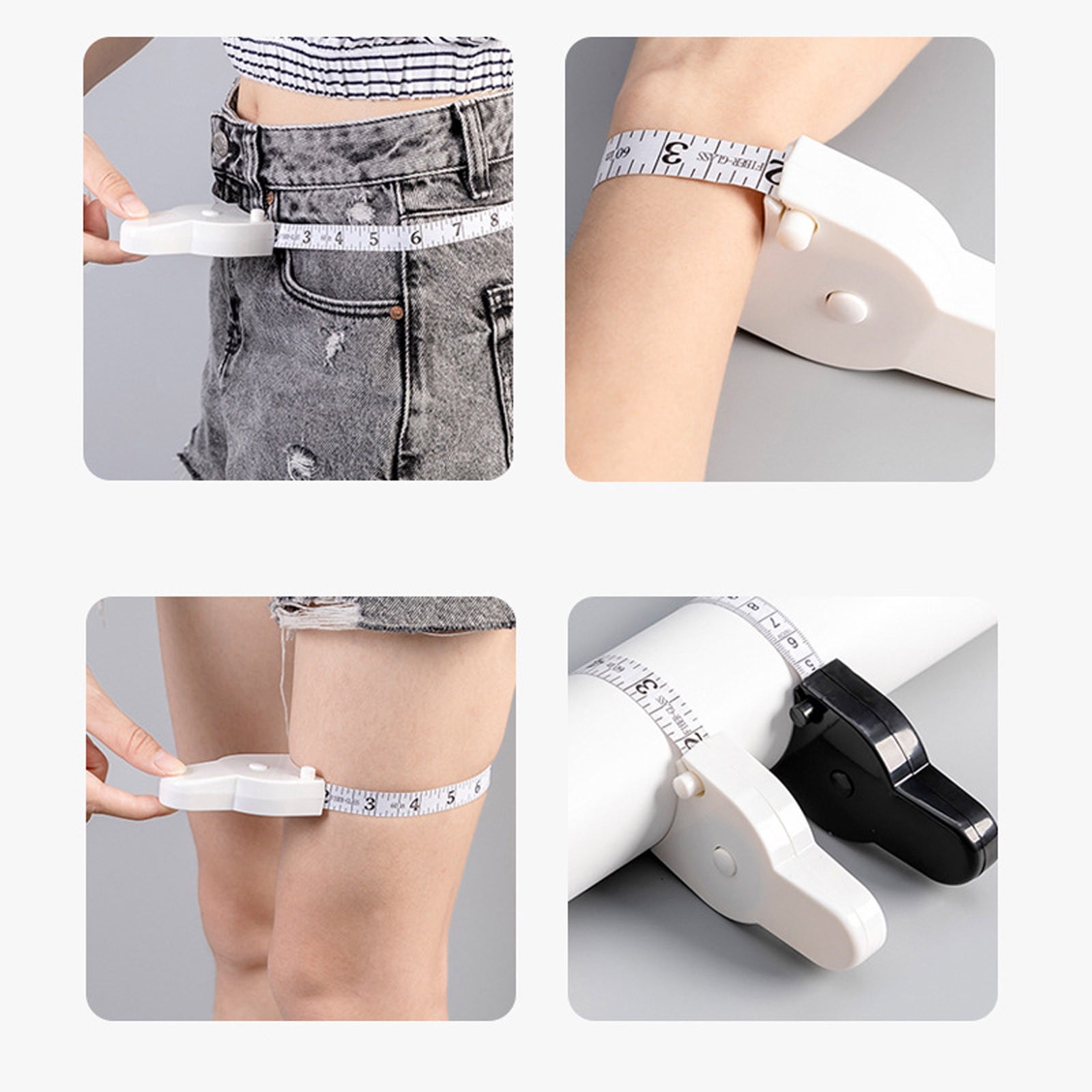 Tape Measure Automatic For Home And Fitness, 10 Pack Retractable Measuring Tape for Body Measurements with Locking Mechanism and Push Button, Automatic Body Tape Measure for Fitness & Tailoring