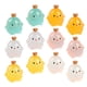 thumbnail image 3 of 15 Uds Mini corona pollitos decoraciones luminosas dibujos animados pollos juguetes artesanía de resina Mini figuritas de pollos, 3 of 6