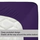 thumbnail image 5 of Sábana bajera ajustable N&Y HOME de punto elástico en 4 direcciones, color morado, 5 of 6