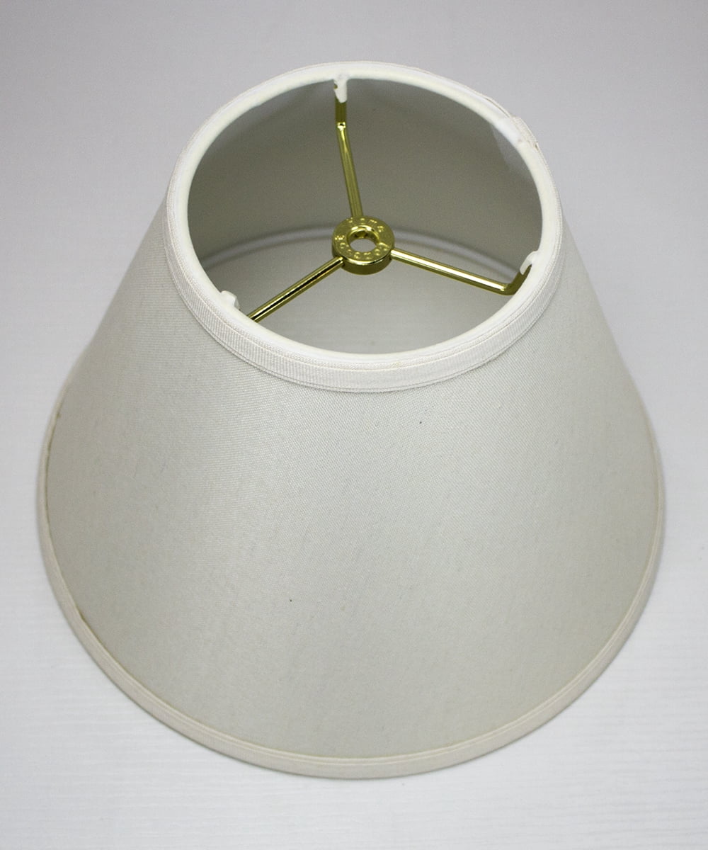 6x12x9 Hard Back Empire Lamp Shade Light Oatmeal