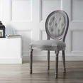thumbnail image 5 of Modway Arise 19.5" Tufted Fabric Upholstered Dining Side Chair in Light Gray, 5 of 5