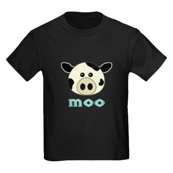 CafePress - Animal Noises Cow Moo Kids Dark T Shirt - Dark T-Shirt Kids XS-XL