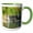 Green/White, variant on 3drose, Guam, Talofofo. Cool and Relaxing Talofofo Falls., 15oz Mug