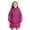 Hot Pink, variant on Knee-Length Children's Down Jacket: White Down-Filled Thickened Windproof Coat, Children's Winter Warmth Outerwear,130,Purple