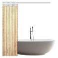 thumbnail image 2 of MYPOP Grunge Decor Shower Curtain, Vintage Rustic Wooden Wall Photo Fabric Bathroom Shower Curtain Set with Hooks, 66 X 72 Inches, 2 of 2