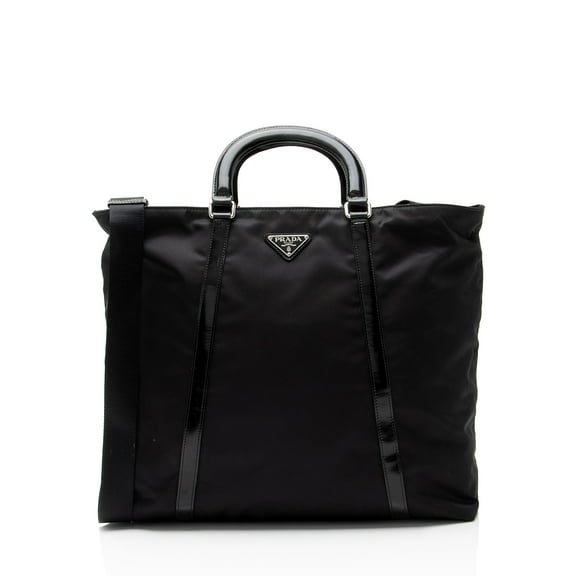 Pre-Owned Prada Tessuto Spazzolato N/S Tote