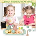 thumbnail image 5 of OSLINE Wooden Tea Set for Toddlers Pretend Play Toys, Tea Party Set for Girls Boys Birthday Gifts, 5 of 7